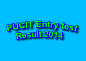 pucit entry test results 2014
