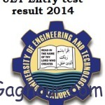 uet entry test result 2014 key